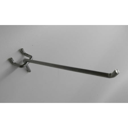 

ZGBY 6 Peg Hook Pegboard Pegwall Hook Wire Slatwall Hook Metal Peg Slatwall Hook