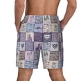 thumbnail image 4 of Goofa Lavender Flowers Printed Men's Swim Trunks Board Shorts Quick Dry Mens Swimming Trunks with Compression Liner,Breathable Fit Hawaii Beach Shorts-3X-Large, 4 of 9