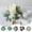A3256 Vacemry under $5, variant on Vacemry Under $5 Floral Candle Ring Embroidered Flower Candle Holder Decor, Table Centerpiece for Wedding Party, PVC Wreath Base for Anniversary Christmas Celebration, Elegant Table Decorations