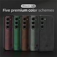 thumbnail image 3 of SaniMore for Samsung Galaxy S23 Plus (6.6" 2023) Case, PU Leather Skin Shockproof TPU Soft Wear-resistant Magnetic Car Mount Anti-scratch Anti-Drop Slim Cover for Galaxy S23 Plus, Darkgreen, 3 of 9