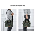 thumbnail image 5 of FORMRS Reusable Lunch Bag for Work School Leakproof Insulated Cooler with Adjustable Shoulder Strap, Green Flowers Pattern, 5 of 6