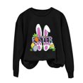 thumbnail image 2 of EGNMCR Easter Chemises Imprimées pour Femmes T-Shirts Graphiques pour Femmes Chemises pour Femmes T-Shirts à Col Rond Easter Imprimés à Manches Longues Chandails en Molleton T-Shirts pour Femmes, 2 of 5