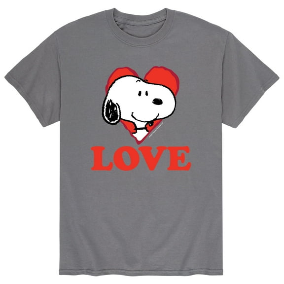Peanuts - Love Snoopy - Men's Short Sleeve Graphic T-Shirt
