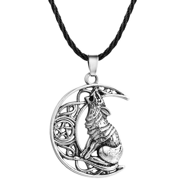 Luna Collar Personalidad Espectáculos y sobre Temperamento para Hombres Adecuado Mujeres Lobo Los Collares Colgantes