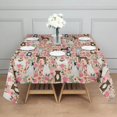 thumbnail image 3 of Boston Terrier Dogs with Pioneer Flower Square Tablecloth,Waterproof Square Table Cover,Wipeable Spillproof Washable Table Cover for Home Kitchen Party Decor 42"X42"(107x107cm), 3 of 6