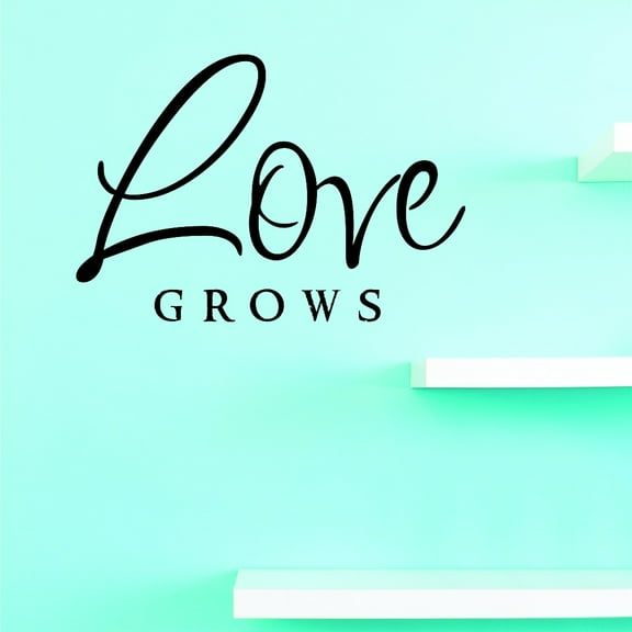 Custom Decals PRICE REDUCED Love Grows Wall Art Size: 16 Inches x 24 Inches
