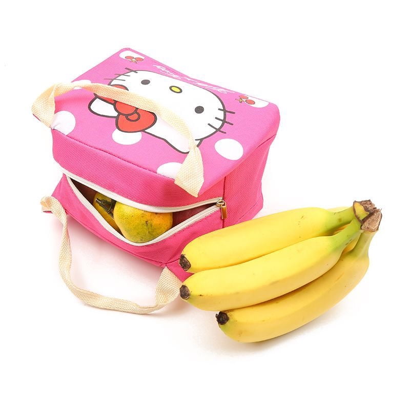 Sanrio Hello Kitty Anime Lunch Bag Cartoon Lovely Bento Thermal Handbags Thickened Insulation Lunch Box Bag