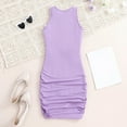 thumbnail image 6 of WOYY Big Girls Bodycon Dress Sleeveless Ribbed Slim Fit Dress, Sizes 7-12, 6 of 6