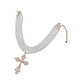 thumbnail image 3 of Collar colgante con cruz grande apilada, accesorio de cuentas para adultos Color dorado, 3 of 9