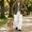 White, variant on Mens Baggy Sweatpants Elastic Waist Open Bottom Joggers Pants Soft Lightweight Casual Wide Leg Lounge Pants