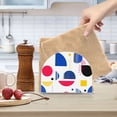 thumbnail image 2 of Yayeee Napkin Holder for Table Set of 2 Kitchen Paper Tissue Organization, Blue Retro Shapes, 2 of 8