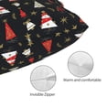 thumbnail image 5 of Salouo Christmas Tree and Gold Socks Pattern Pillow Cases,1PC Pillow Covers with Envelope Closure Decorative Pillow Case for Bed Couch,Pillows Not Included-20"x30", 5 of 6