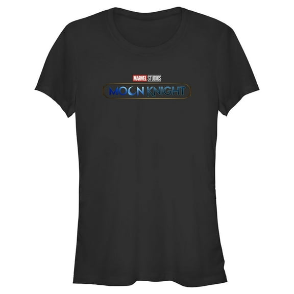 Junior's Marvel Moon Knight Logo  Graphic Tee Black Medium