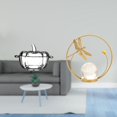 thumbnail image 2 of Elegante Bombonera De Cristal Con Forma De Calabaza, Con Tapa Y Soporte Metálico, Ideal Para Galletas Y Adornos. Perfecta Para Decorar El Salón, El Dormitorio O La Oficina., 2 of 8