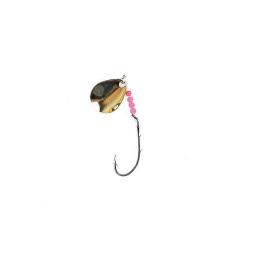 Eagle Claw 129H-6 2-Way Spinner Snell, Bronze with Gold Blades, Size 6 Hook