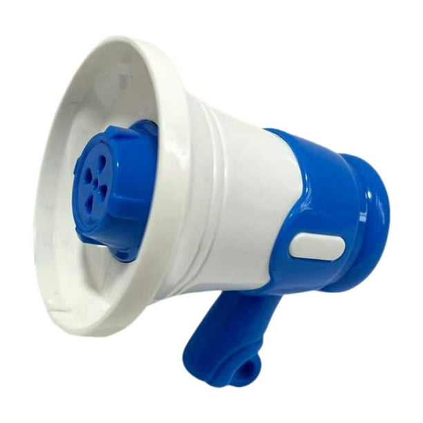Altavoz de megáfono portátil mini bullhorn juguete liviano mega bullhorn amplificador portátil para entrenadores de porristas deportivos al aire libre azul
