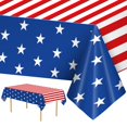 thumbnail image 1 of Mantel Litmitfu con la bandera estadounidense del 4 de julio, 137 x 274 cm, PE x2, 1 of 7