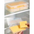 thumbnail image 4 of Butter Cheese Storage Box With Flip Lid Portable Refrigerator Fruit Vegetable Fresh-Keeping Packaging Box Transparent Cheese Container For Restaurant Kitchen Supplies Kitchen Accessorie, 4 of 5