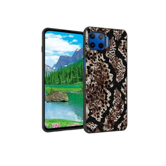 Animal-Skin Phone Case, Degined for Moto One 5G Case Men Women, Flexible Silicone Shockproof Case for Moto One 5G