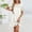 White, variant on BRGZLK Summer Dress For Women Solid Color 2026 Casual Short Sleeve Round Neck Loose Swing Sundresses Elegant Lace Patchwork Dresses
