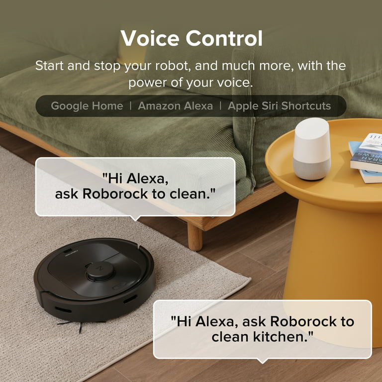 Roborock® Q5 Robot Vacuum Cleaner, 2700 Pa Suction Power, with App Control,  Multisurface, Ideal for Carpets and Pet Hair 