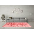 thumbnail image 3 of Ahgly Company Machine Washable Indoor Rectangle Abstract Red Modern Area Rugs, 4' x 6', 3 of 4
