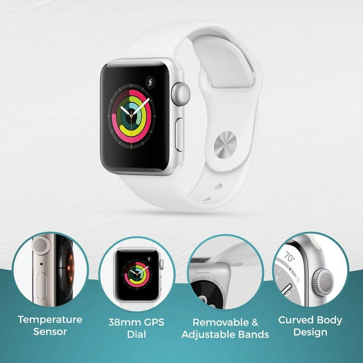 Apple watch series 3 in white hotsell