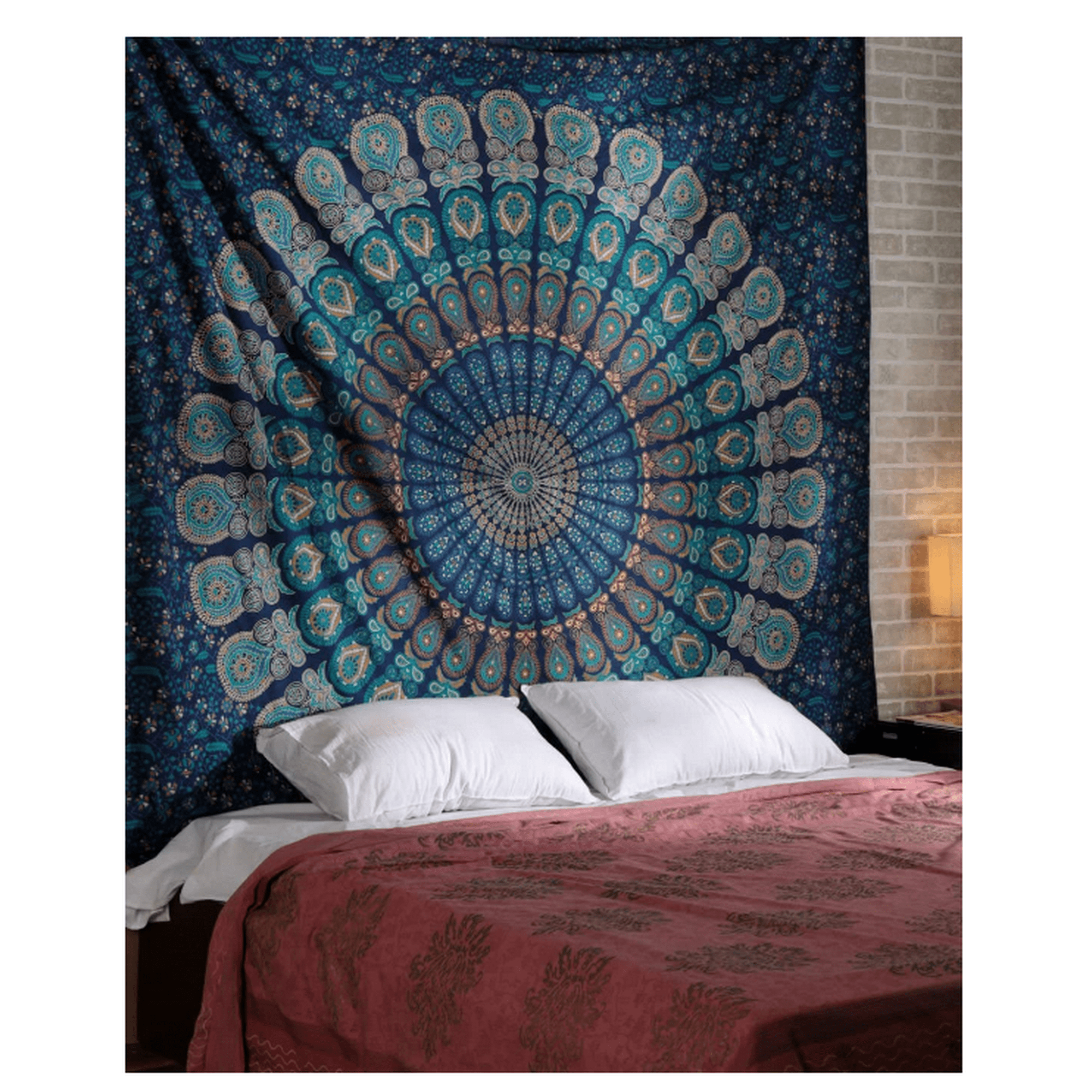 Lishi Mandala Wall Hanging Hippie Tapestry Wall Decoration for Children s Bedroom Living Room Also as Yoga Mat Picnic 150x150 Walmart
