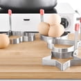 thumbnail image 4 of DAMAIE Egg shaper Egg Ring Stainless Steel Omelet Mold Non Stick Cooking Pancake Tool , 4 Pack Mold, 4 of 7