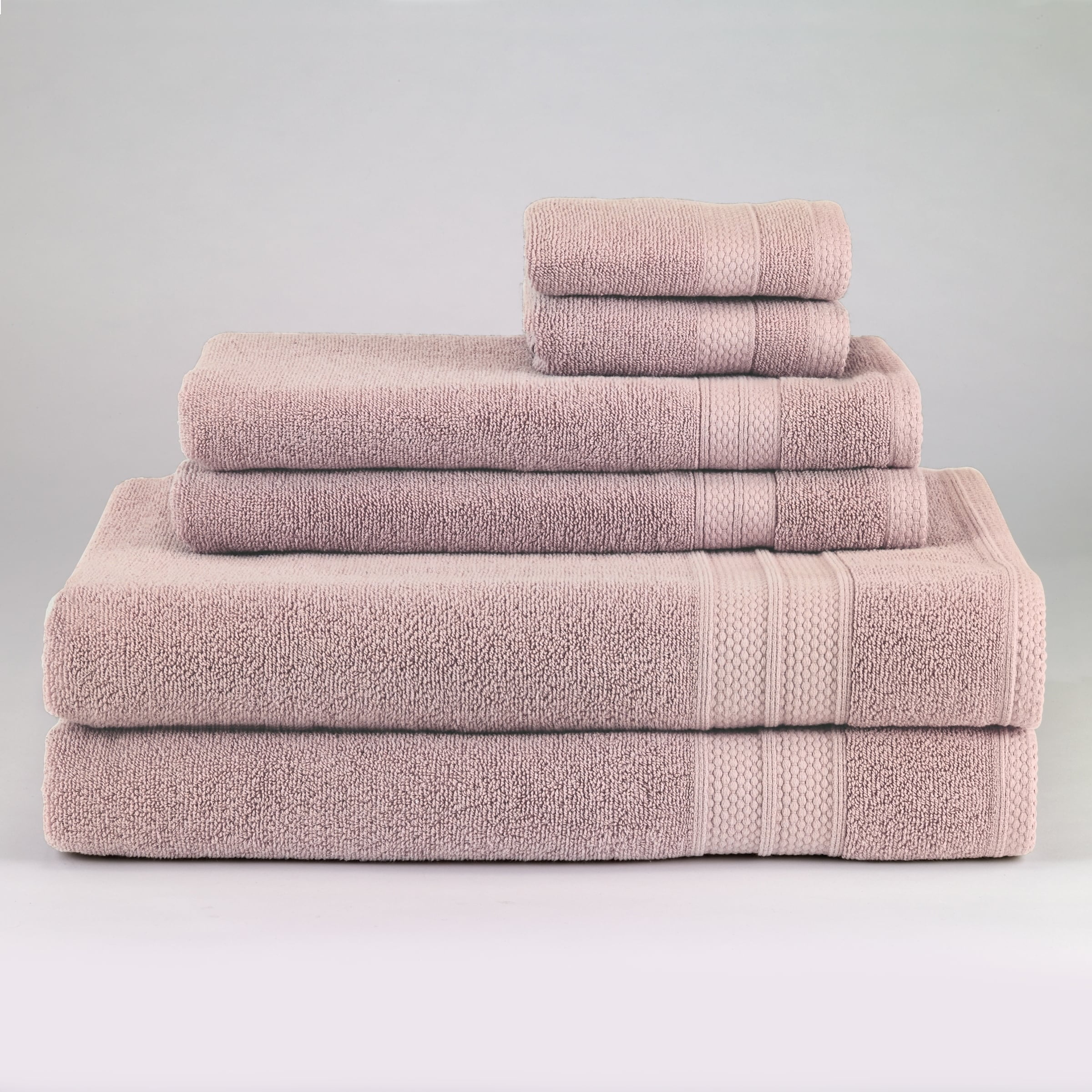 Avanti Turkish Spa 6 Piece Embroidered Towel Set Mauve