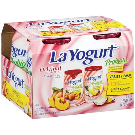 Layogurt Peach Pinacolada4-6oz Yogurt