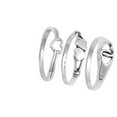 thumbnail image 4 of Heart Purity Promise Set Infinity Knot Ring .925 Sterling Silver Band Jewelry Female Male Size 5, 4 of 4