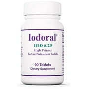 Optimox Iodoral 6.25 mg - Iodine Supplements for Thyroid Support, Potassium Iodide Tablets, Lugol Solution, Daily Vitamins and Minerals, High Potency Iodine Tablets - 90 Tablets 1-Pack
