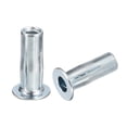 thumbnail image 1 of Unique Bargains M5 Multi Grip Rivet Nuts, 25pcs Flat Head Threaded Insert Nut Carbon Steel Plus Nuts, 1 of 5