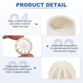 thumbnail image 3 of Uxcell 3 Inch (75mm) Fish Cover Permeable Cap, 2Pcs Aquarium Guard, White, 3 of 6