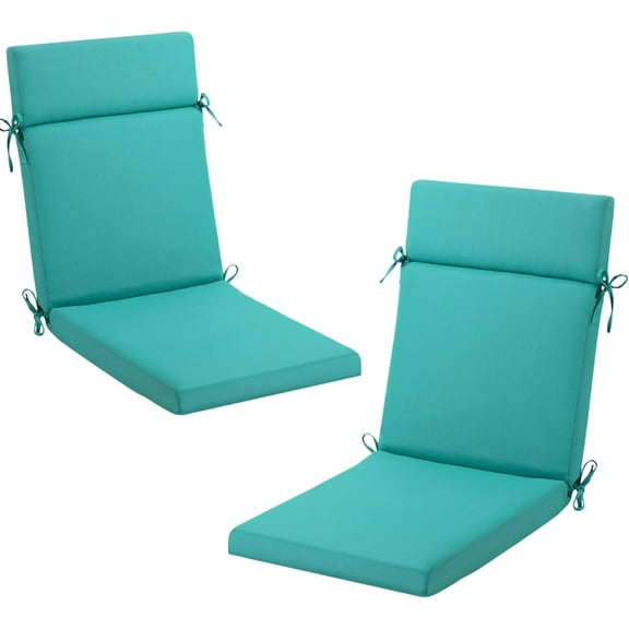 Outdoor Chair Cushions, Patio Furniture Cushions, Rocking Chair Cushions Waterproof, 21" x 20", Outdoor Seat Cushions with Straps for Chair Set of 2