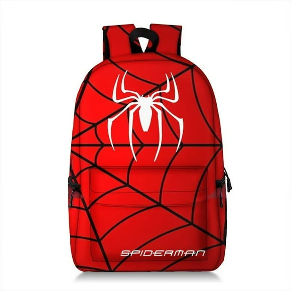 Mochila estilo moda masculina estudiantil con diseño de araña