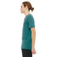 thumbnail image 3 of The Bella + Canvas Unisex Triblend Short Sleeve V-Neck T-Shirt - TEAL TRIBLEND - M, 3 of 4