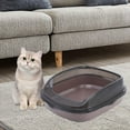 thumbnail image 6 of Cat Semi Closed Pet Supplies for Rabbit Indoor Cats Small Animals brown medium, 6 of 8
