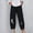 Black, variant on Lilgiuy Women Fashion Casual Printing Pocket Fold Loose Full Length Pants for Hiking Biker Golf