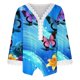 thumbnail image 4 of Mujeres Ocio Elegante Jersey Impreso Encaje Impresión Tres cuartos Manga Cuello en V Tops OAVQHLG3B Store lin121212, 4 of 5