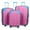 Pink/Blue, variant on 3 Piece Hardside Luggage Set, Expandable ABS Spinner Suitcases (20/24/28) – Lightweight & Scratch-Resistant Travel Luggage, Pink -EL2401