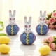 thumbnail image 4 of Decoración De Conejo De Resina Huevo de yoga de conejito de Pascua de resina azul, decoración para el hogar y el jardín, 1 pieza JASKFLY, 4 of 8