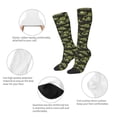 thumbnail image 6 of Lsque Light Green Excavator Printed Crew Socks Men's Women's LightWeight Thin Casual Calf Socks ,Knee High Socks,Cotton Socks, 6 of 9