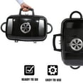 thumbnail image 3 of YouLoveIt Portable Charcoal Barbecue Grill 23.2"L*11.4"W*14.2"H For Outdoor Cooking & Grilling BBQ Patios Tailgating Enamel Black, 3 of 7