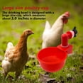 thumbnail image 4 of piezas de suministros automáticos para gallinas, bebederos, vasos de plástico, dispensadores de agua para aves de corral, vasos automáticos de agua potable para pollitos, codornices, patos y pájaros, 4 of 5