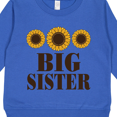 thumbnail image 3 of Inktastic Big Sister Announcement Sunflowers Toddler Sweatshirt, 3 of 4