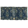thumbnail image 7 of Yayeee Kitchen Curtains Tier Set of 2 Light Filtering 57"x36" Over Sink Window Panels, Shadowy Forest Pattern, 7 of 7