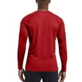 thumbnail image 4 of BRDFRL Swim Shirt Men UPF 50 Long Sleeve Sun Protection Shirts UV Shirts Cooling Shirts for Men Workout Shirts Hiking Athletic Tee Tops T-Shirts Rash Guard High Visibility Shirts for Men Red XL, 4 of 6