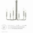 thumbnail image 6 of Modway Rekindle 6-Light Iron Metal Chandelier in Polished Nickel, 6 of 7